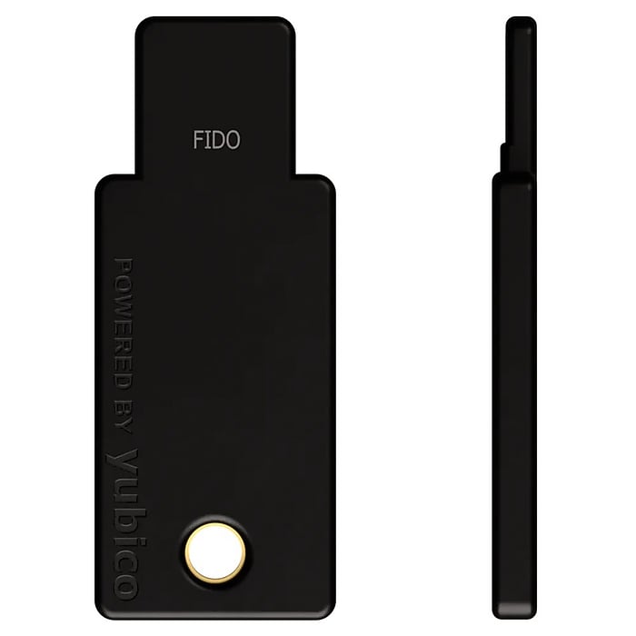 ◆ Yu- Yubico Security Key NFC Security Key, USB‑A + NFC, Black (100967
