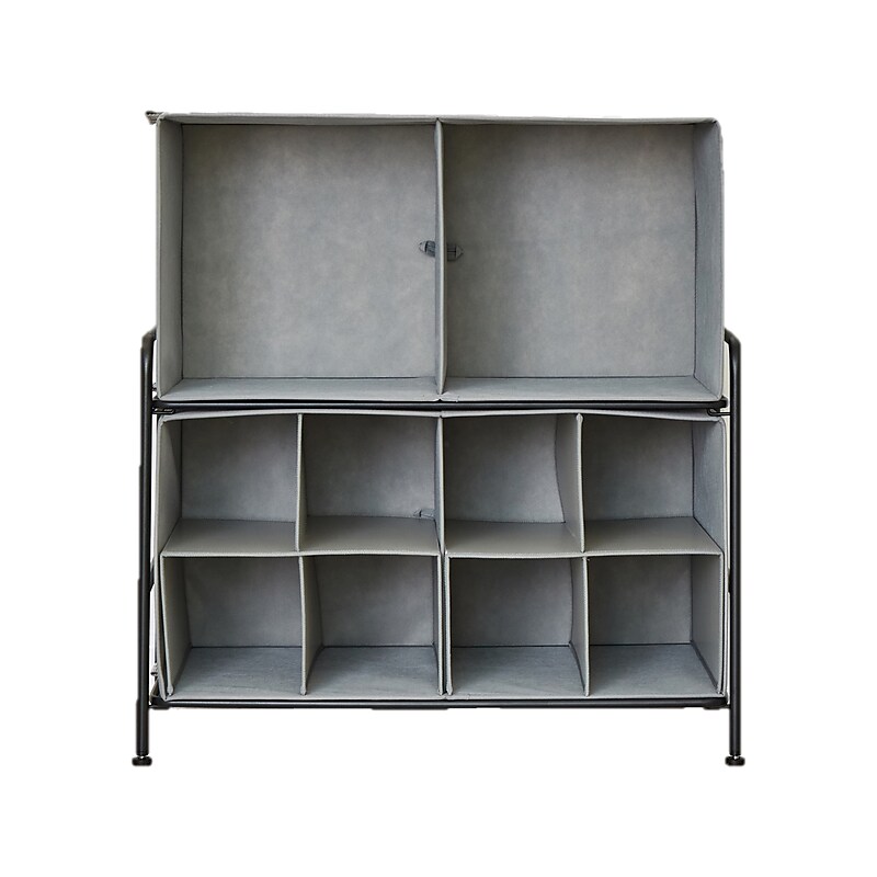 Advantus Flipshelf Closet Organizer Kit, Black/Gray (39182) image 1