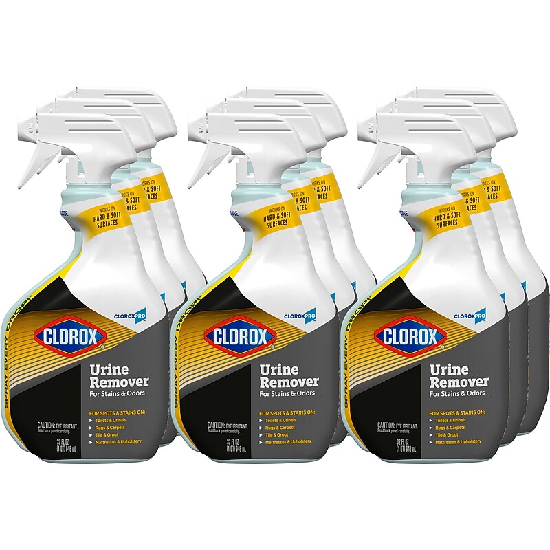 Clorox Urine Remover Disinfecting Stain & Odor Remover, 32 oz., 9/Carton (CLO31036CT) image 1