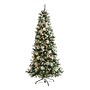 Nearly Natural 7' Frosted Tip British Columbia Mountain Pine Artificial Christmas Tree with 400 Clear Lights (T1852)~#|#~9E8665AE-6A5C-4234-A42A5FE81959F74A_sc7