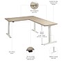 Bush Business Furniture Move 60 Series 60"W L Shaped Adjustable Standing Desk, Natural Elm (M6SL6078NEWK)~#|#~9E880916-A08E-47BD-A938CAB4F96A88E3_sc7