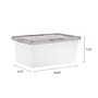 Iris 17 Quart Snap Top Plastic Snap Closure Storage Bin, Clear, 8/Pack (585103)~#|#~9E889993-9054-4524-A991AC5DD5A47AC7_sc7