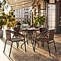 Flash Furniture Lila 28'' Round Table with 4 Rattan Stack Chairs, Dark Brown (TLH087RD037BN4)~#|#~9E8968CB-77D3-454C-81BE33EE4C494B76_sc7