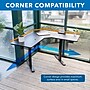 Mount-It! MI-15003 47"W L-Shaped Adjustable Particle Board Standing Desk, Black (MI-15003)~#|#~9E907987-117B-48FC-B605D1962C690DD5_sc7