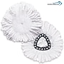BISON LIFE Kleen Handler Microfiber Spin Mop Head Refill, White, 24/Pack (BPES-SPM-MFR-W-L-1-24A)~#|#~9E92675D-3E95-4B96-B185C4D5905BF5FD_sc7