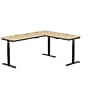 VersaDesk PowerLift 60"W Electric L-Shaped Adjustable Standing Desk, Maple/Black (PLLSD7260-BM-APP)~#|#~9E93C8BD-8C9F-4E4D-824224843ABC8B7B_sc7