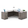 Boss Office Products 66"W L-Shaped Executive Corner Desk with Dual Box/Box/File Storage Pedestals, Driftwood (GROUPA21-DW)~#|#~9E980D0E-30E5-4B85-85260C9B6D9AA09F_sc7