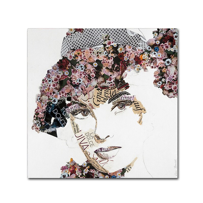 Trademark Fine Art ''Gina'' by Ines Kouidis 18" x 18" Canvas Art (ALI0985-C1818GG) image 1