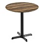 Flash Furniture TopGuard 31.25" Round Wood Dining Table with X-Base, Natural/Black Base (STRD31NATT2222)~#|#~9EA1169D-6ECF-481F-9C4D949023B4C667_sc7
