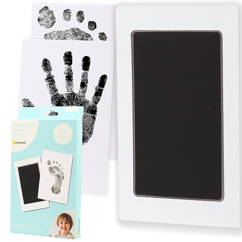 Pearhead Clean-Touch Baby Ink Pad, Medium/Large (83124) image 1