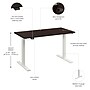 Bush Business Furniture Move 60 Series 48"W Electric Adjustable Standing Desk, Mocha Cherry (M6S4824MRWK)~#|#~9EAD70C6-F6E0-4225-BEE9293E1AEC1BDA_sc7