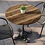 Flash Furniture TopGuard 31.25" Round Wood Dining Table with X-Base, Natural/Black Base (STRD31NATSI2222)~#|#~9EAE0BBE-6A8A-4A4C-A7EFFDAB57B049D5_sc7