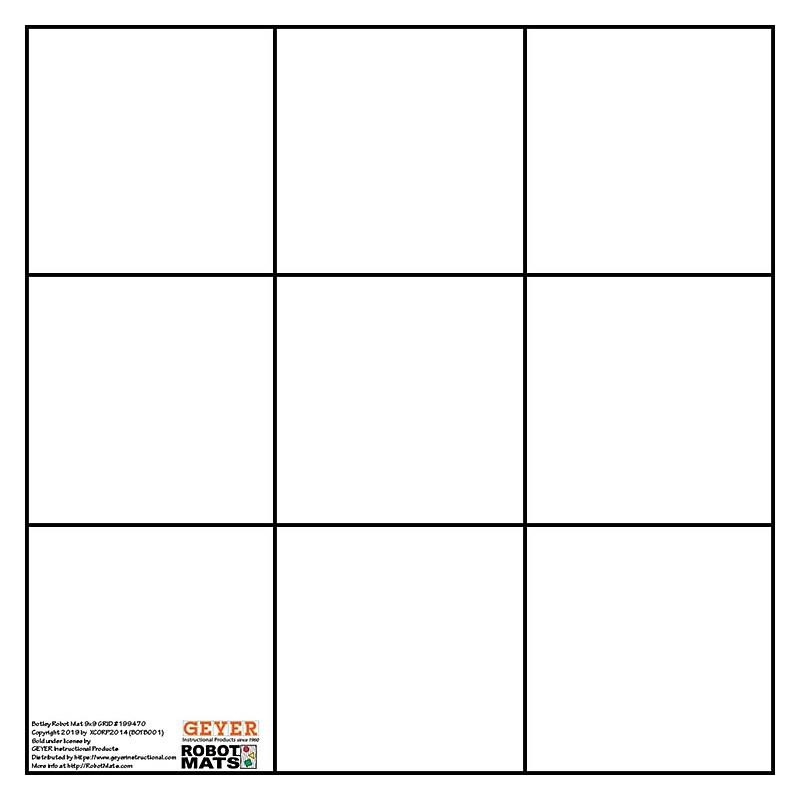Geyer Instructional Products Botley Bot Grid Mat, 9" Squares, (GYR199470) image 1