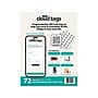 Davis Group Cloud Tags QR Code Labels, 1.5" x 1.5", White/Black, 24 Labels/Sheet, 3 Sheets/Pack (10111)~#|#~9EB5C2EA-EA2E-4A77-907F22C6D94EF4E3_sc7