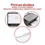 Staples Large Tab Insertable Dividers, 8 Tabs, Clear (18935/11124)~#|#~9EB5F4F6-1730-4E25-AE42EC230F20613A_sc7