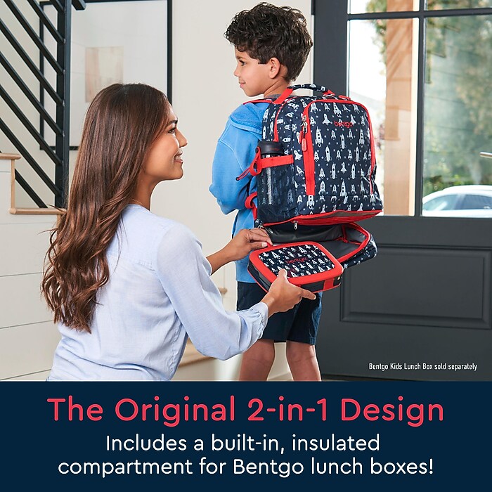 bentgo 2-in-1 Kids Rocket Laptop Backpack, Large (BGBKPAK-RKT) | Staples