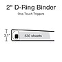 Cardinal Premier Heavy Duty 2" 3-Ring View Binders, D-Ring, White (10320)~#|#~9EB6C5B0-51E1-4FC4-99F756AAE656054F_sc7