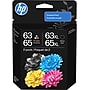 HP 63 / 65 XL Black High Yield and Tri-Color Standard Yield Ink Cartridge, 2/Pack (B87FDAN)~#|#~9EB94FCF-59D4-45AC-A6EF53695E28B17A_sc7