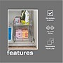 Household Essentials Glidez Steel Pull-Out Storage Organizer with Plastic Liners, 2-Tier Design (HH61724-1)~#|#~9EBA09BB-AB94-4B88-8487239B452250BF_sc7