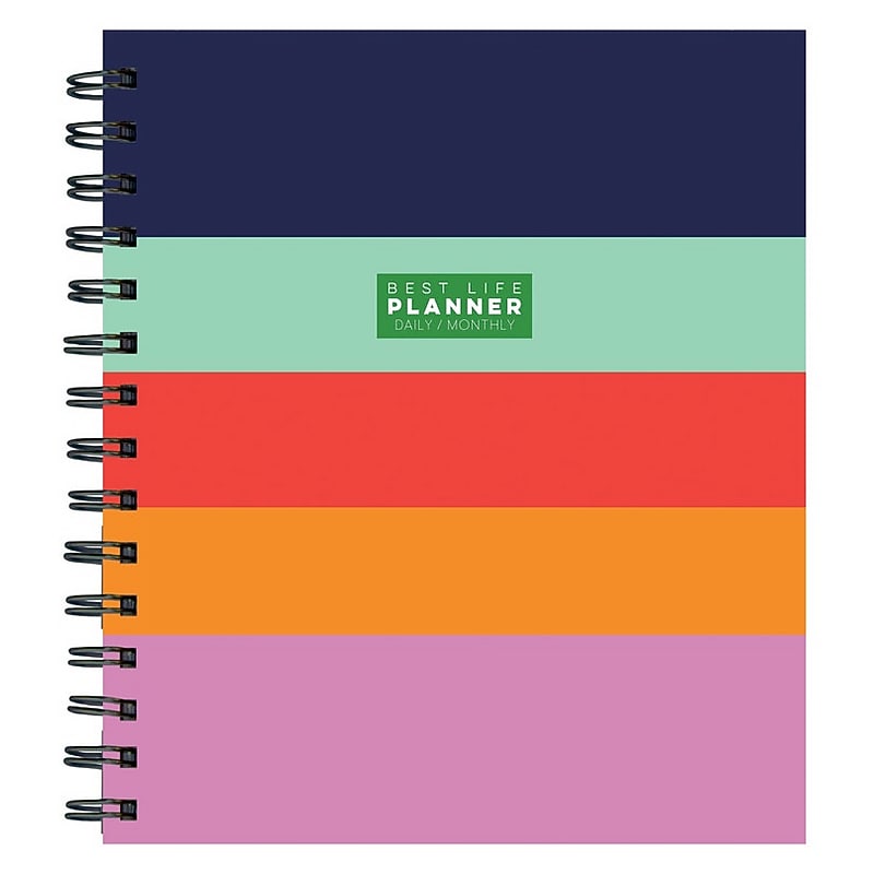 TF Publishing Luxe 8.5" x 9" Daily & Monthly Planner, Paperboard Cover, Multicolored (99-9902) image 1