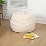 Flash Furniture Dillon Faux Sherpa Refillable Bean Bag Chair, Natural (DGBEANSMSHRPNAT)~#|#~9EBC5C74-69CB-4241-9C54C7B16089C02C_sc7