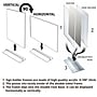 Azar Sign Holder, 5" x 7", Vertical, Clear Acrylic, 10/Pack (102722)~#|#~9EBE332A-617B-4476-B43CEFEC292372AC_sc7