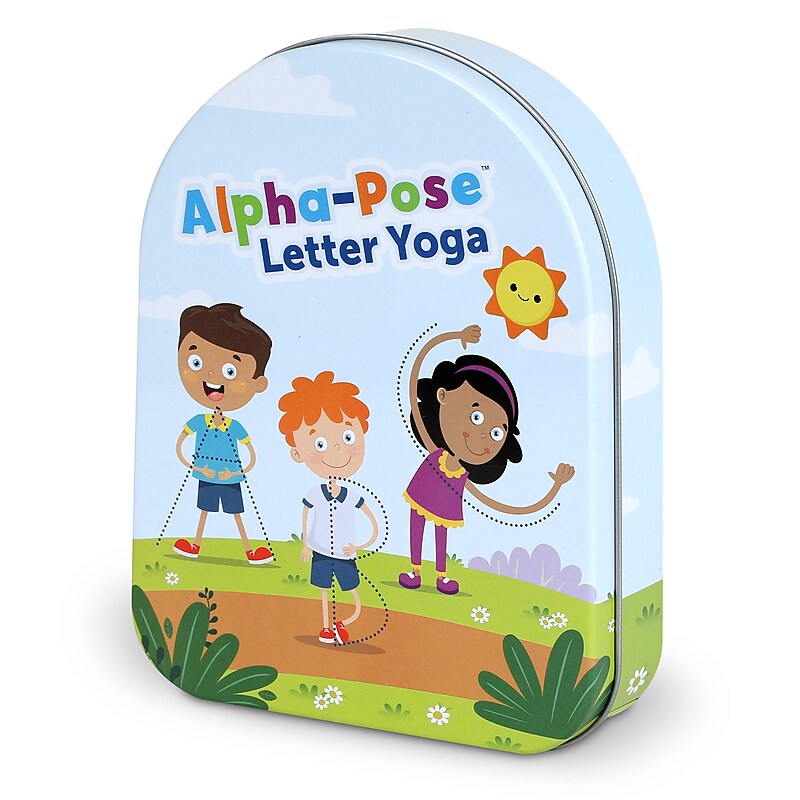 Learning Resources Alpha-Pose Letter Yoga Flash Cards, 26/Pack (LER5579) image 1