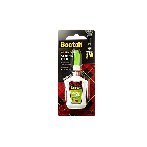 Scotch® Super Glue, 0.14 oz., Tan (AD125) Staples