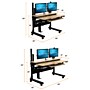 VersaDesk Foundry Bench 48"W Electric Rectangular Adjustable Standing Desk, Bamboo/Black (FB4830-BNB-APP)~#|#~9EC1E0EE-3733-4377-8691086BCE636D81_sc7