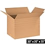 30 x 20 x 20" Multi-Depth Shipping Boxes, 44 ECT, Brown, 10/Bundle (MDHD302020)~#|#~9EC30828-EF74-49AE-9064AC4F6D836301_sc7