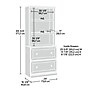 Sauder Select 70"H 3-Shelf Bookcase, Select Cherry (444769)~#|#~9EC3FD1D-75B8-4B6A-BAC5C8709733B3CE_sc7