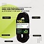 GoGreen Power 100' Indoor/Outdoor Extension Cord, 16 AWG, Black (GG-13700BK)~#|#~9EC8D5FF-113A-45E1-9CCEE6D59DA49555_sc7
