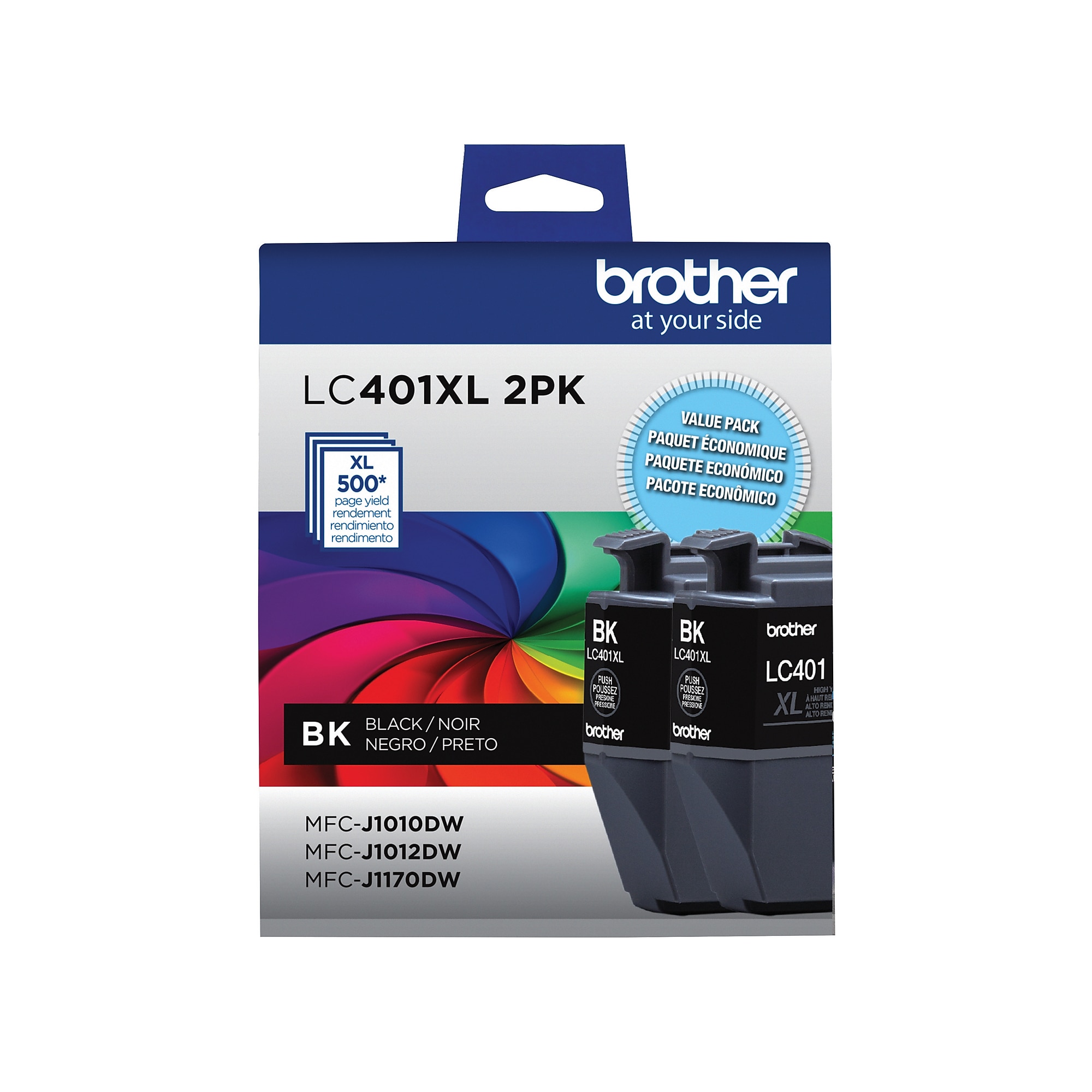 Brother LC401 Black High Yield Ink Cartridge, 2/Pack   (LC401XL2PKS) Sansujyuku sansujyuku.com