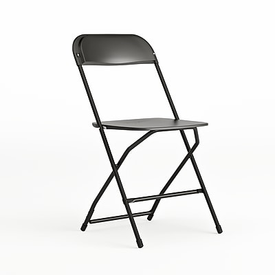 Flash Furniture HERCULES Plastic Folding Chair, Black (LEL3BLACK) Simolary simolary.com