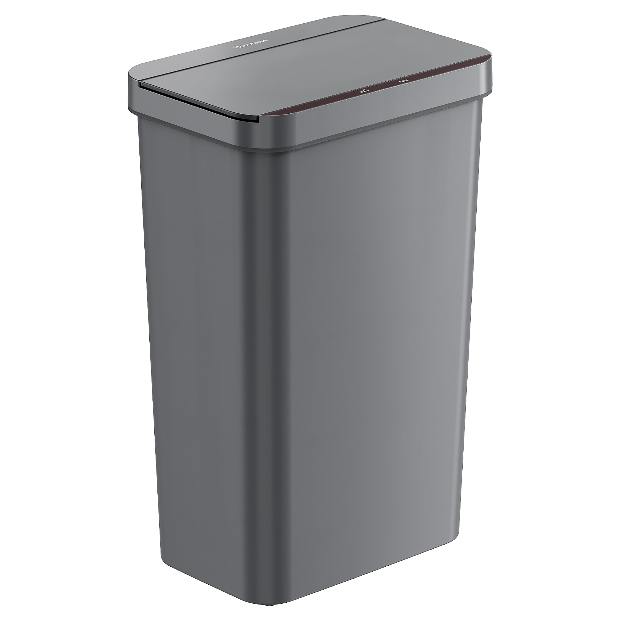 iTouchless Plastic Sensor Trash Can, 13.2 Gallon, Gray (SP13GG) Sansujyuku sansujyuku.com