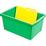 Storex Plastic Medium Classroom Storage Bin, 16.75"x 11.87"x 8.28", Green, Pack of 2 (STX61485U06C-2)~#|#~9ED606EE-1CBF-456B-A150080B2FFFC930_sc7