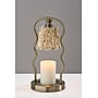 Simplee Adesso Twirl Candlewarmer 13.5" Halogen Table Lamp, Antique Brass/Beige/White Floral (SL1195-21)~#|#~9ED74D60-7778-4AEC-852621766BAF67EC_sc7