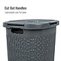 Mind Reader 15.85-Gallon Laundry Hamper with Lid, Plastic, Gray, 2/Set (60HAMP2PK-GRY)~#|#~9EDC664C-5873-428E-800757F344AB69C6_sc7