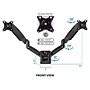 Mount-It! Dual Arm Monitor Wall Mount for 17" to 27" Screens, Holds 14.3lbs., Black (MI-766)~#|#~9EDEAEFE-DA1B-45FE-BDCB19624F891B31_sc7
