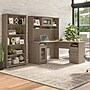 Bush Furniture Cabot 60"W L-Shaped Desk with Hutch and 5-Shelf Bookcase, Ash Gray (CAB011AG)~#|#~9EE2290F-3D66-4A4F-831D9E7DCAADA5A9_sc7