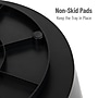 Mind Reader Plastic 4-Compartment Snack Carousel Organizer Snack Tray, Black (LAZSNACK-BLK)~#|#~9EE77A15-9690-4665-BED816A8DEECDC56_sc7