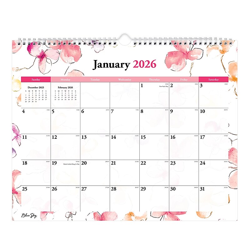 2026 Blue Sky Lindley 15" x 12" Monthly Desk Calendar (117888-26) image 1