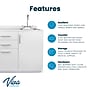 Viva Comfort 36.32'' Exam Room Storage Cabinet With Right Sink, 3-Drawers, Gray (ADI902-B-36-R-GRY)~#|#~9EE8038B-A78D-44ED-A50E4A52469CBB76_sc7