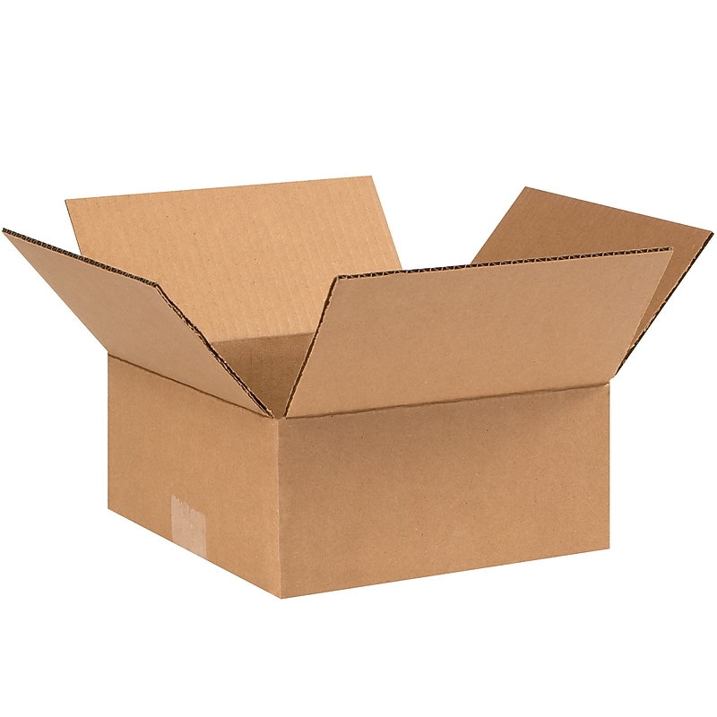 9" x 9" x 4" Shipping Boxes, 25/Pack (994) image 1