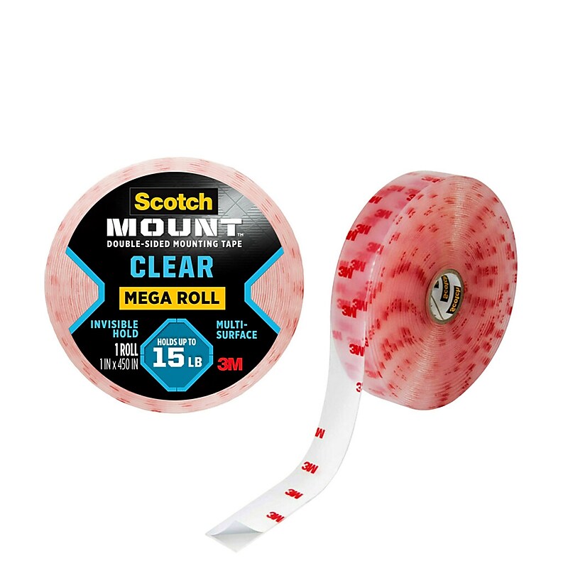 Scotch® Permanent Mounting Tape, 1" x 450", Clear (4010-LONG) image 1