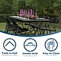 Cosco Fold-in-Half 8' Folding Table, Black (14778BLK1X)~#|#~9EFE0A57-B390-4D44-9B6C26AA2C869852_sc7