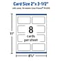 Avery Business Cards, 2" x 3-1/2", Matte White, 400/Box (95320)~#|#~9F008859-025D-40FB-B61C5AC3C8007D9B_sc7