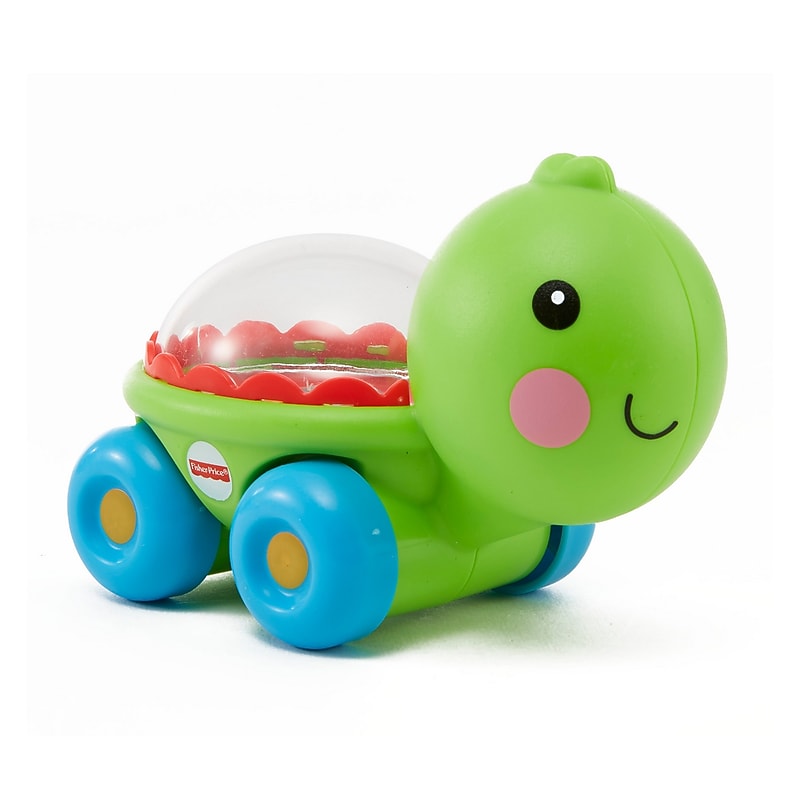 Fisher-Price Poppity Pop Turtle Push-Along Vehicle Toy, Multicolored, 2/Pack (HFG07) image 1