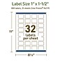 Avery Dissolvable Rectangle Multipurpose Labels, 1" x 1.5", Off-white, 800/Pack (94219)~#|#~9F06763D-8733-47D4-B284DF2F09CDC3BD_sc7