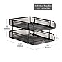 Mind Reader 2-Tier Stackable Paper Desk Tray, Metal Mesh, Black, 2/Set (2CSTACK2-BLK)~#|#~9F069C71-1981-4EDE-967ECE8AE6D4D8CB_sc7